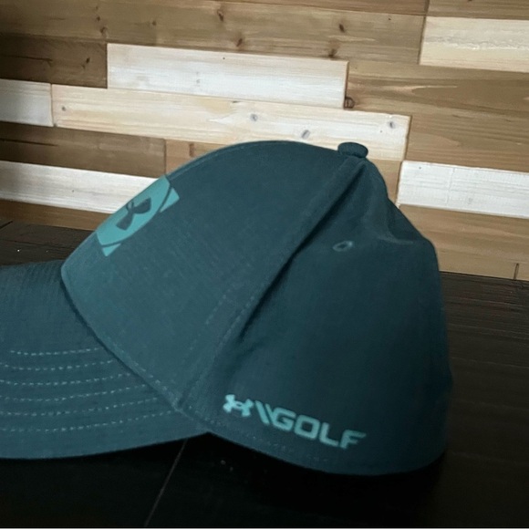 Under Armour Mens Official Tour Cap Size L/XL Blue Cool Switch Classic Fit Golf - Picture 2 of 6